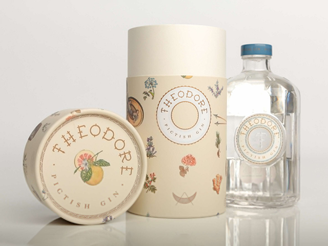 cardboard tube packaging for bottle بسته بندی لوله مقوایی برای بطری