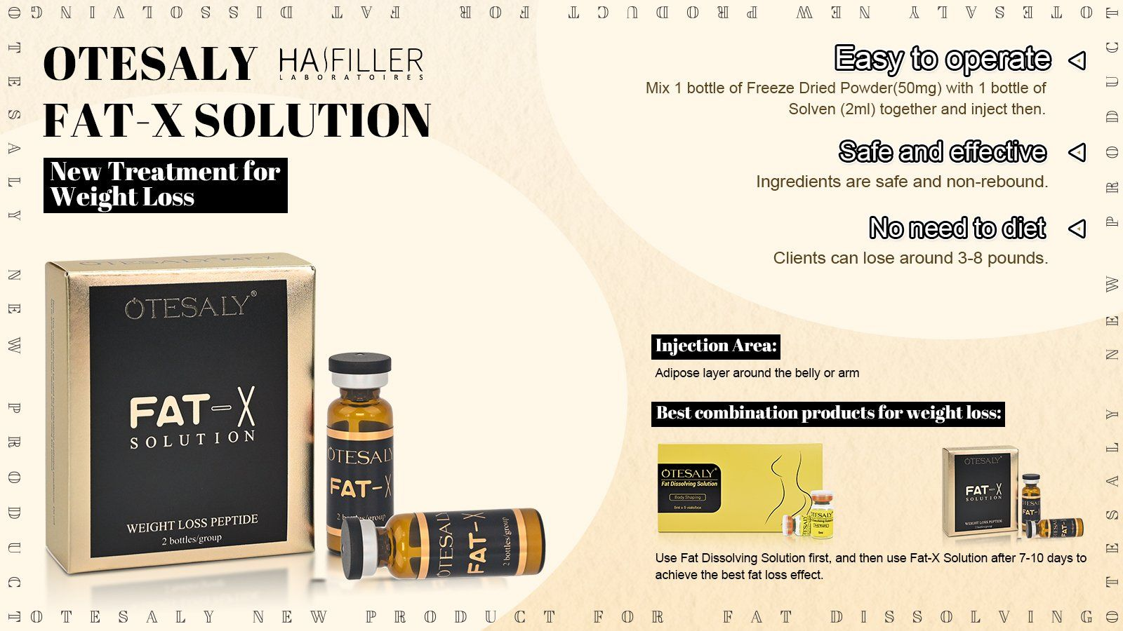 OTESALY® Fat-X solution & OTESALY® Fat Dissolving Solution OTESALY® Fat-X 溶液和 OTESALY® 溶脂溶液