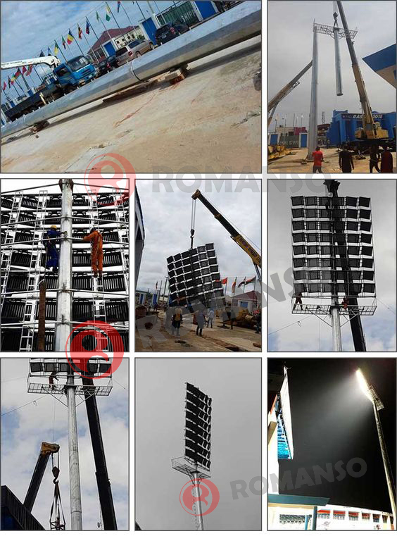 Luces deportivas Romanso para estadio en Nigeria2