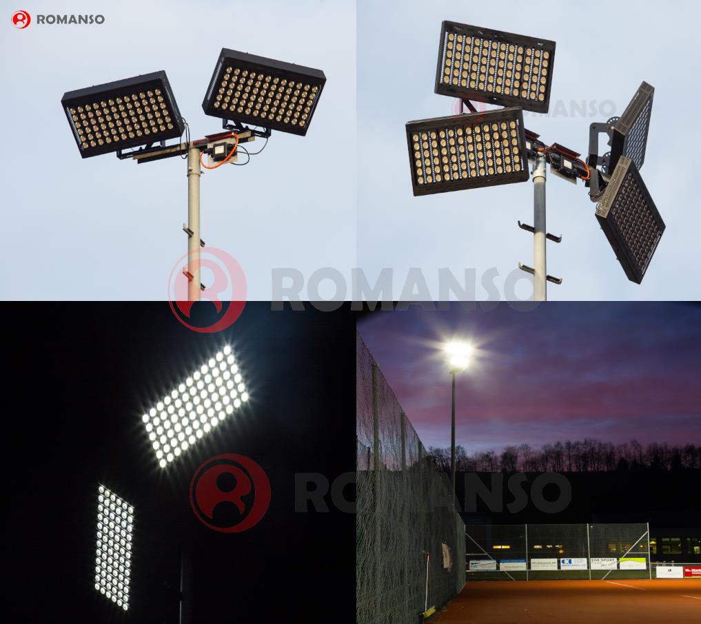 Luzes esportivas LED Romanso para quadra de t&ecirc;nis 3