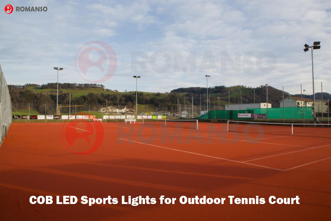 Luzes esportivas LED Romanso para quadra de t&ecirc;nis 1
